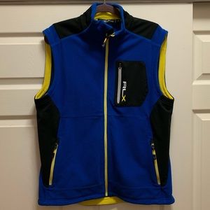 RLX Ralph Lauren fleece vest blue